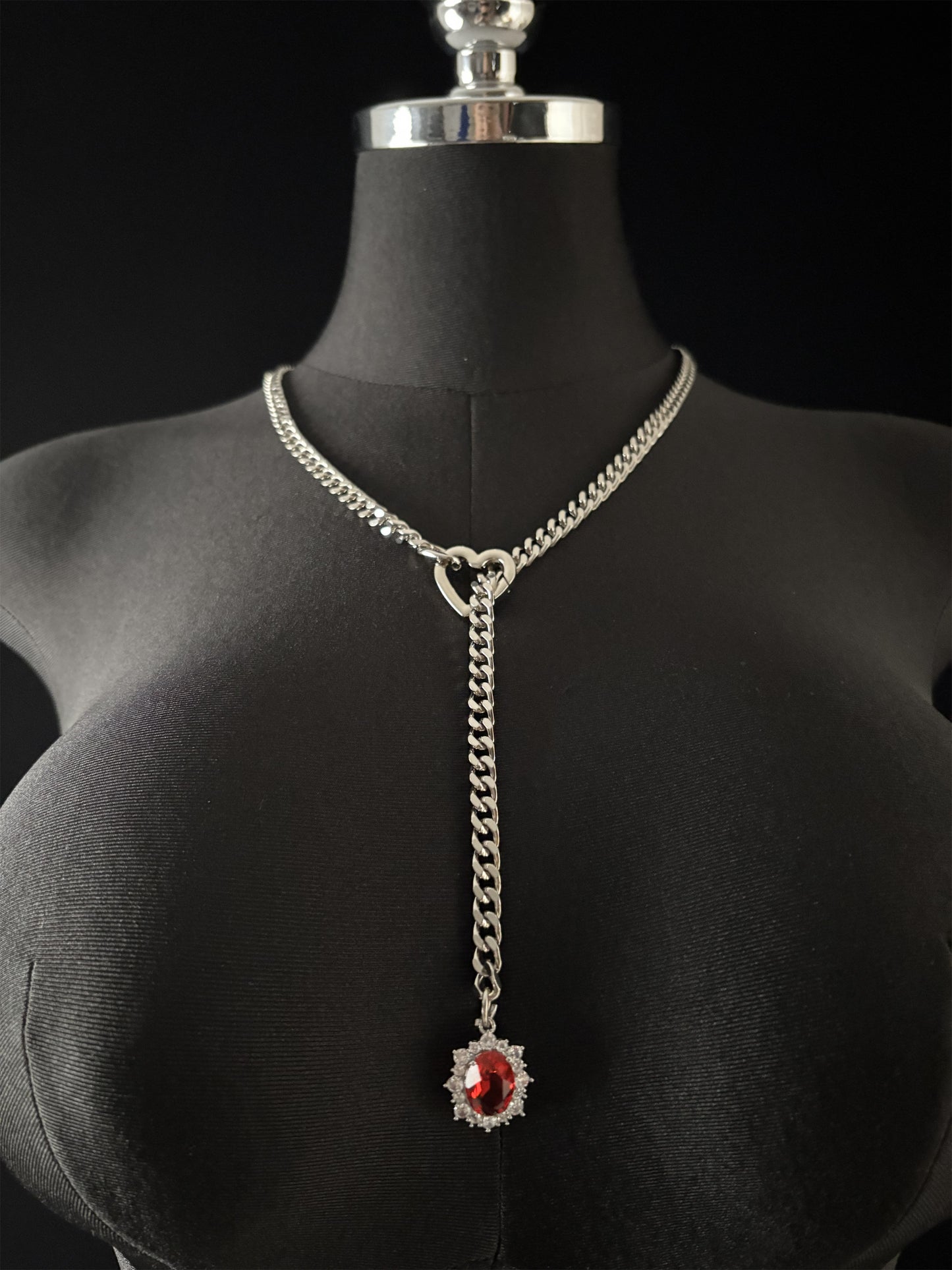 LoveChains™ - Gemstone Charm Slip Chain Choker