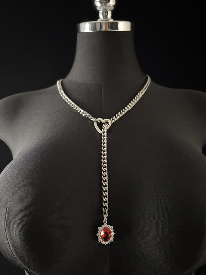LoveChains™ - Gemstone Charm Slip Chain Choker
