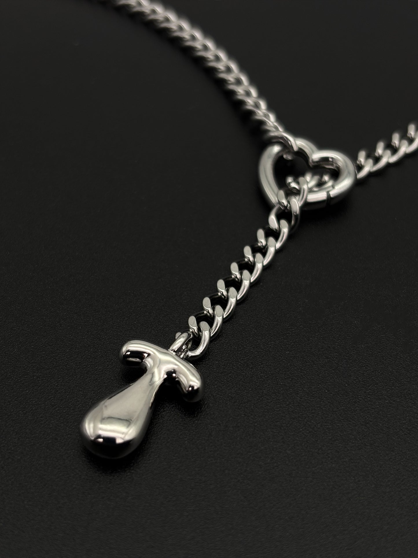 LoveChains™ - Initial Charm Slip Chain Choker