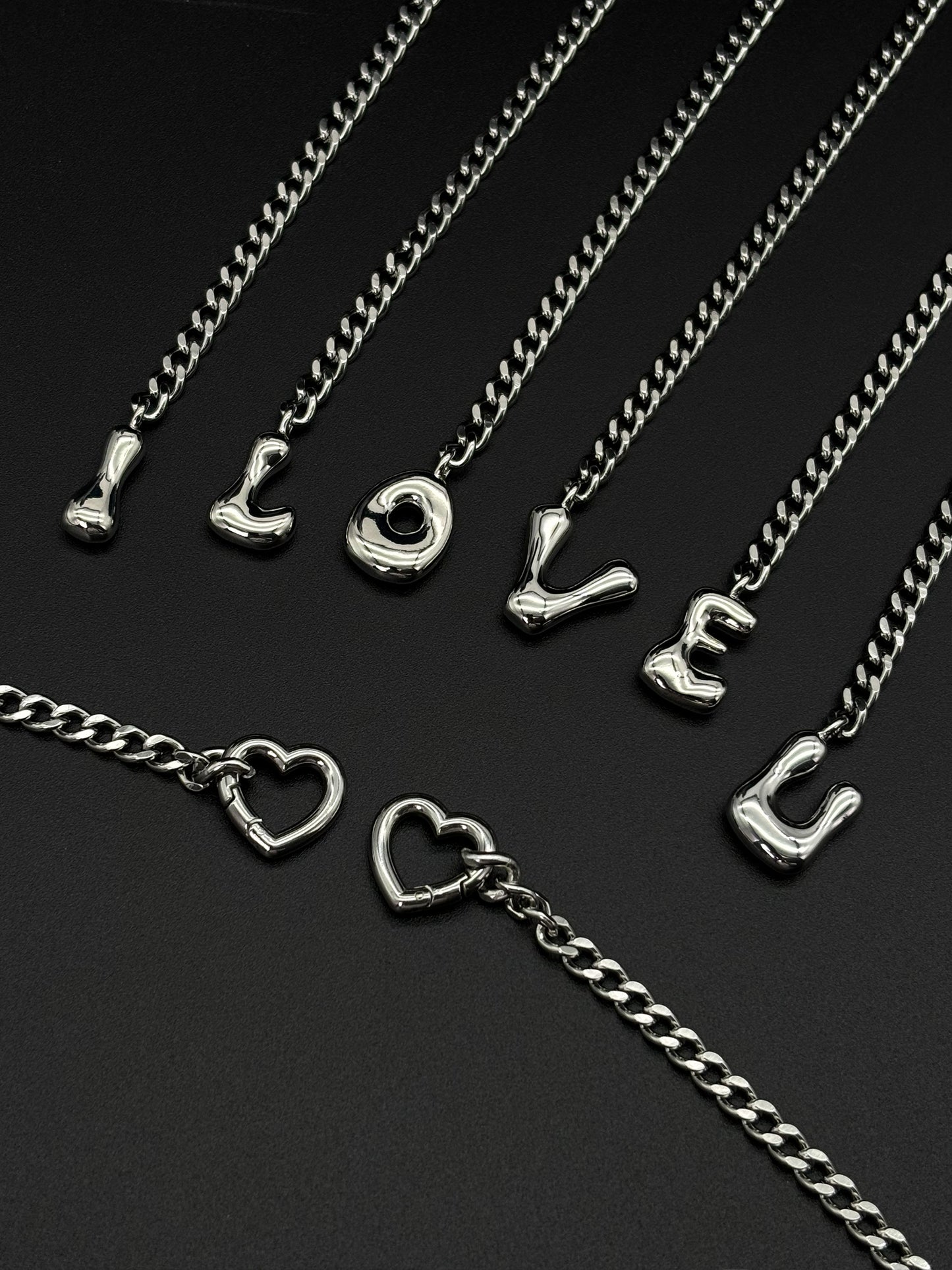 LoveChains™ - Initial Charm Slip Chain Choker