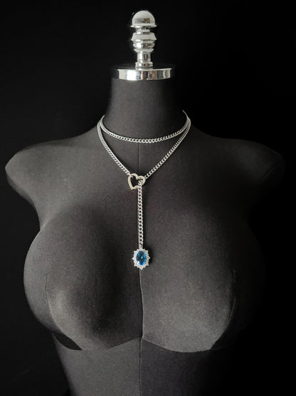 LoveChains™ - Gemstone Charm Loop Choker