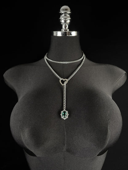 LoveChains™ - Gemstone Charm Loop Choker