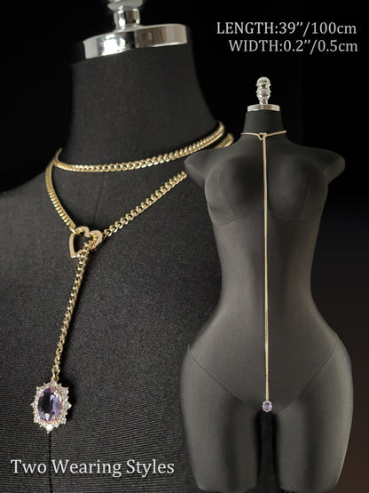 LoveChains™ - Gemstone Charm Loop Choker