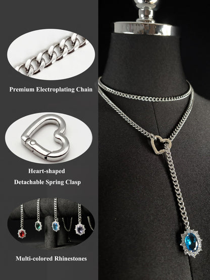 LoveChains™ - Gemstone Charm Loop Choker