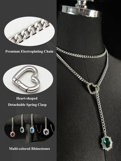 LoveChains™ - Gemstone Charm Loop Choker