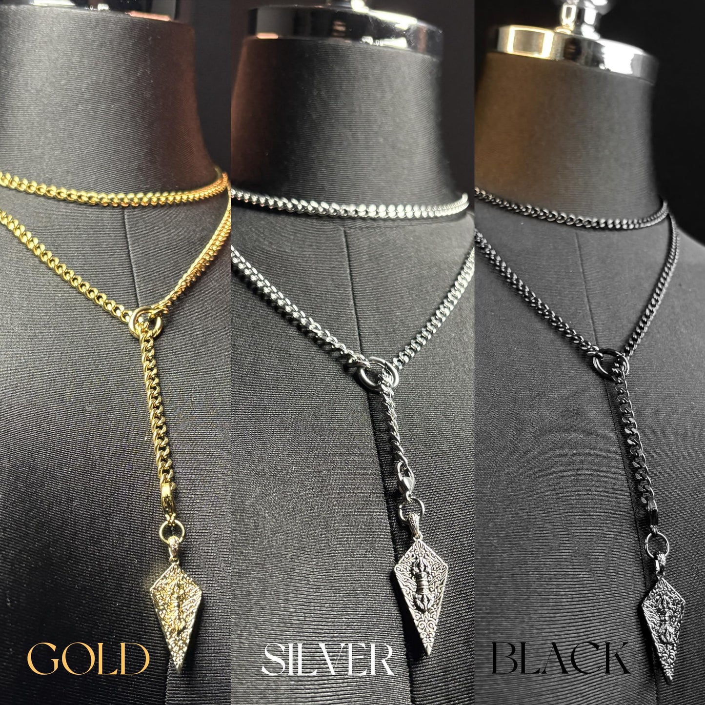 LoveChains™ - Knight’s Shield Loop Choker