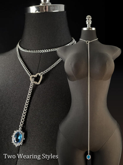 LoveChains™ - Gemstone Charm Loop Choker