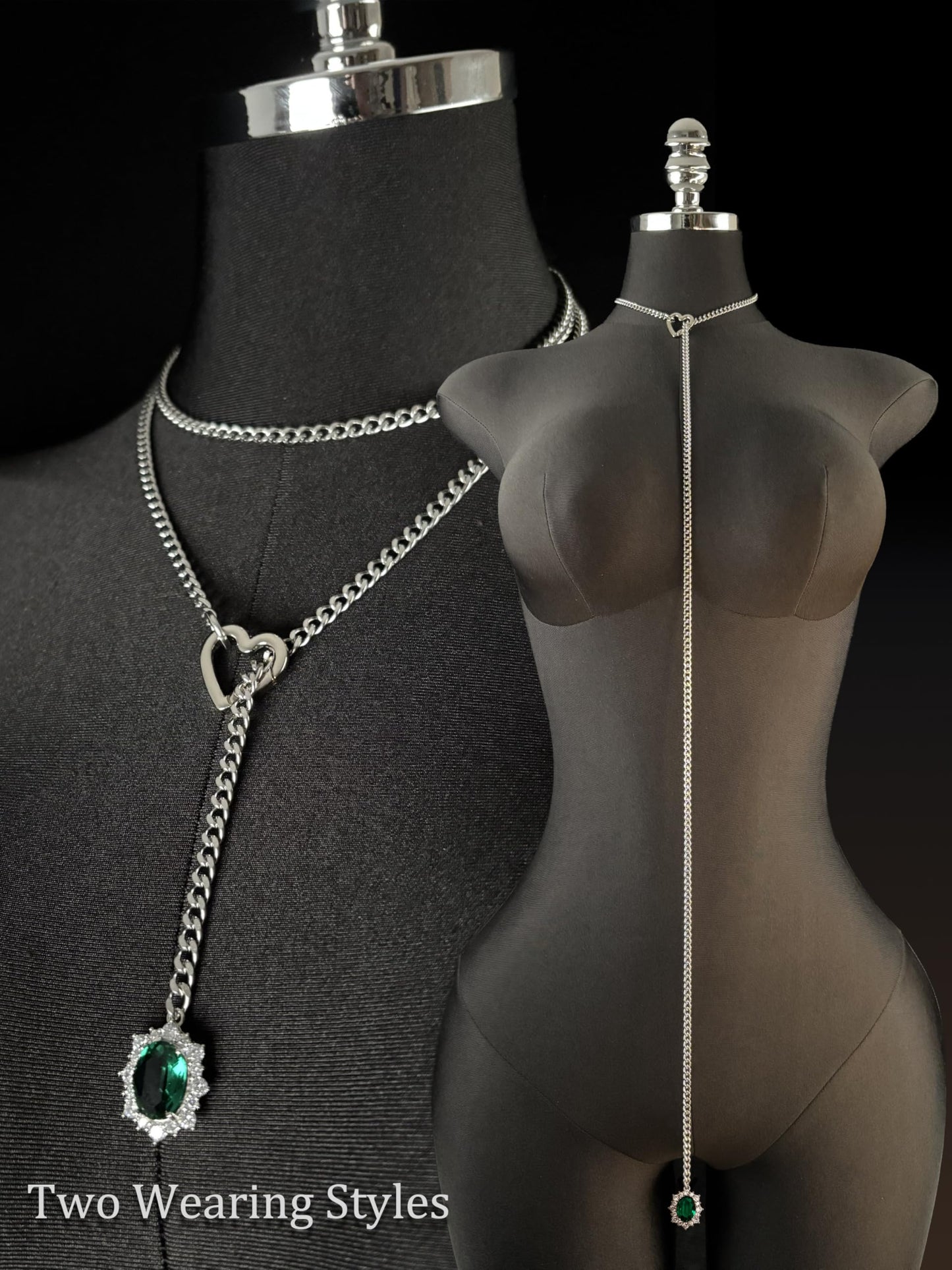 LoveChains™ - Gemstone Charm Loop Choker