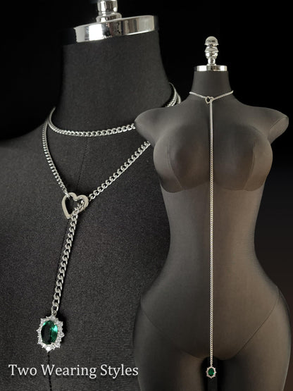 LoveChains™ - Gemstone Charm Loop Choker