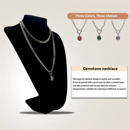 LoveChains™ - Crystal Charm Loop Choker
